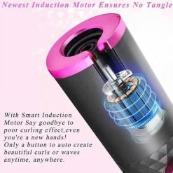 Automatische Krultang - Haarkruller- Draadloos - USB Oplaadbaar - Roze - Fysk 14 Automatische Krultang - Haarkruller- Draadloos - USB Oplaadbaar - Roze - Fysk -Babyliss Shop 550x565 4
