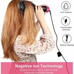 Merkloos 3-in-1 Multistyler - Zwart / Roze - F?hnborstel / Krultang / Stijltang - Borstel - Keramisch - Drogen & Stylen -Babyliss Shop 550x569 5