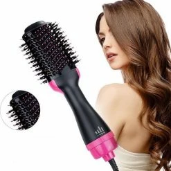 Merkloos Bella Pure - 3-in-1 Magic Brush En F?hnborstel Rond - Zwart En Roze -Babyliss Shop 550x569 7