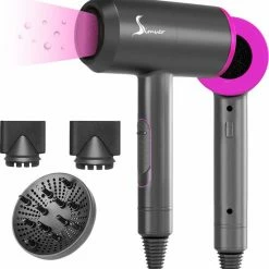 F?hn Met Diffuser Met Ionentechnologie Haardroger - Voor Elk Haartype - Haarf?hn Voor Krullen - Warm En Koud - 2000W - Simver - Black Friday 2022