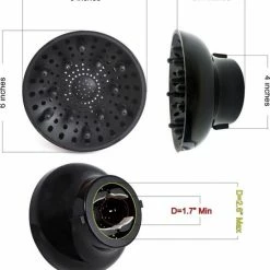 Hairizone Universele Haarverspreider Aanpasbaar Voor F?hns Met D-1.7-inch Tot 2.6-inch Voor Krullend Of Golvend Haar, Glanzend Zwart -Babyliss Shop 550x577 5