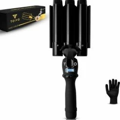 Toivo Wafeltang HS31 ProCare - Tri-Blade Technologie ? 25MM - Golvenkrultang ? Wave Krultang ? Waver