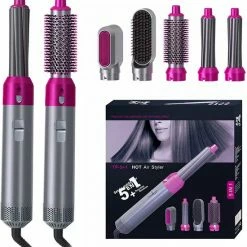 Merkloos Airwrap F?hnborstel 5 In 1 Multistyler - Stijlborstel - Trendy Airstyler - Krultang