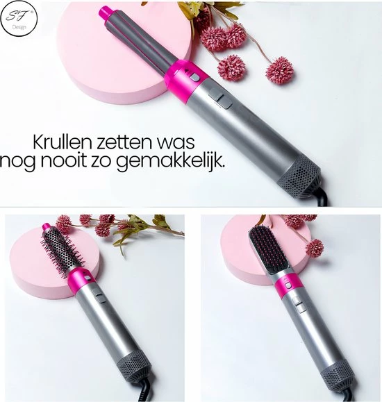 StefanFrancis? - Airwrap Krultang 5 In 1 Multi Styler F?hn - F?hnborstel - Airstyler - Hairwrap 3 StefanFrancis? - Airwrap Krultang 5 In 1 Multi Styler F?hn - F?hnborstel - Airstyler - Hairwrap - Afbeelding 3