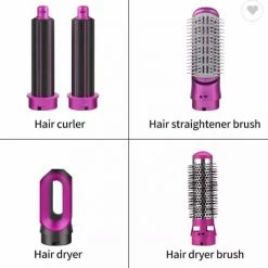 Merkloos Hairwrap | Multistyler | 5 IN 1 SET | Hetelucht F?hn | Airstyler | F?hnborstel | Hetelucht Borstel | Roze | Krulborstel | 5 In 1 Krultang | 5 In 1 Styler | Styling | Airwrap | Airwrap Krultang | Airwrap Styler | Hairstyler | Haarstyler | Tiktok | -Babyliss Shop 550x579 9