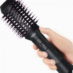 3-in-1 F?hnborstel Rond Keramische Magic Brush Lang/Kort/Stijl/Krullen 1200W Zwart Van Zedar