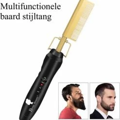BenjaBeauty Hot Comb|Elektrische Haarkam|Stijltang|Baardkam|Stijlkam|Kam -Babyliss Shop 550x588 1