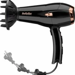 BaByliss Cordkeeper 2000W Fohn D373E - 1,95m Intrekbaar Snoer - 15mm Grote Diffuser -Babyliss Shop 550x591 1