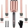 Np-products Np Products - Wafeltang - 5 In 1 Krultang Set - Krullen - Keramisch - Keramische Krultang - Krulspelden - Lang Haar - Kort Haar - Haar - Opzetstukken -