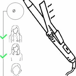 Kemei Professional Golvenkrultang ? Krultang Titanium Tourmaline ? Pearl Pro Curl 22 Mm -Babyliss Shop 550x592 23