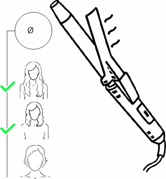 Philips HP8607/00 KeraShine-krultang - 25mm - Voor Alle Haardiktes - Middellang Tot Lang Haar 4 Philips HP8607/00 KeraShine-krultang - 25mm - Voor Alle Haardiktes - Middellang Tot Lang Haar - Afbeelding 4