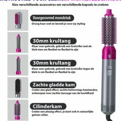 Merkloos Trendy Airstyler- Krultang-multistyler- Airwrap -inclusief Handschoen, Clips En Haarolie -Babyliss Shop 550x595 4