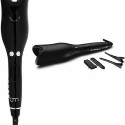 Bluemay Automatische Krultang - 360° Roterend Koord - Haarklem - Zwart