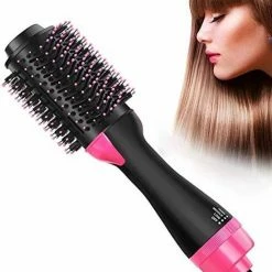 Merkloos 3-in-1 Föhnborstel Rond - Keramische Magic Brush - Lang/Kort/Stijl/Krullen - 1000W - Zwart