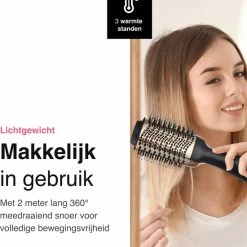 Vivid Green 3-in-1 Ionische Fohnborstel Met Keramische Coating - Lang/kort/Stijl/Krullen - 1000W - Zwart/Goud -Babyliss Shop 550x600 2