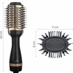 Vivid Green 3-in-1 Ionische Fohnborstel Met Keramische Coating - Lang/kort/Stijl/Krullen - 1000W - Zwart/Goud -Babyliss Shop 550x600 3