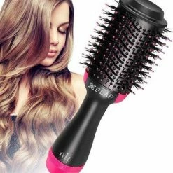 Xelar 3-in-1 Föhnborstel - Haardroger - Keramische Magic Brush - Lang/Kort/Stijl/Krullen – Zwart -Babyliss Shop 550x601 1