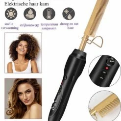 BenjaBeauty Hot Comb|Elektrische Haarkam|Stijltang|Baardkam|Stijlkam|Kam -Babyliss Shop 550x604 5