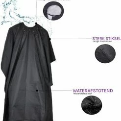 Taglio Hair? Taglio Black Salon Kapmantel - Waterproof Kappersmantel - Kappersschort Waterdicht - Zwart -Babyliss Shop 550x609 6