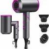 Feare NL Fohn Met Diffuser - Inklapbaar - Negatieve Ionen - 3 Standen - Grijs/paars