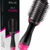 Xelar 3-in-1 Föhnborstel - Haardroger - Keramische Magic Brush - Lang/Kort/Stijl/Krullen – Zwart