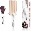 Temz Professionele Wafeltang - Golvenkrultang - Wafeltang - Wave Krultang - Wavertang - Golventang - Golfkrultang - Wafeltang Haar - Wave Tang - Wafel Krultang - Waver - Complete Set - Inclusief Accessoires