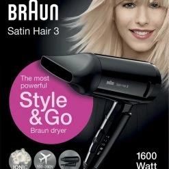Braun Satin Hair 3 HD 350 Style&Go Föhn