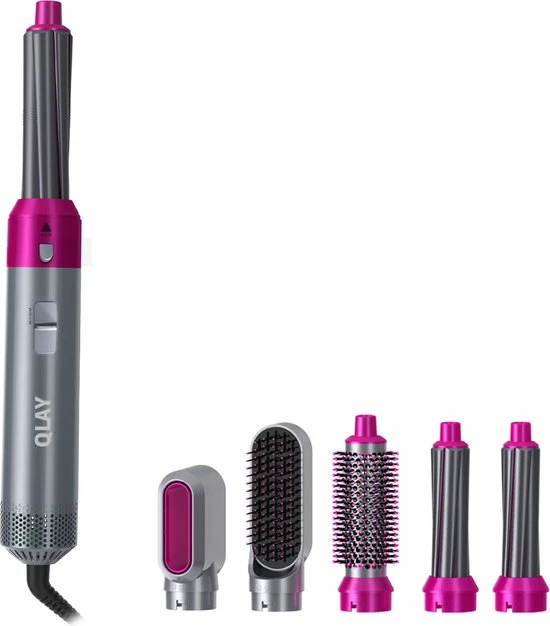 QLAY? Airwrap - 5 In 1 Set - Hairwrap - Krulborstel - Hete Lucht F?hn - Airwrap - Styler - Warmteborstel - Vernieuwde Airwrap - Augustus 2022 Editie | Wafeltang 1 QLAY? Airwrap - 5 In 1 Set - Hairwrap - Krulborstel - Hete Lucht F?hn - Airwrap - Styler - Warmteborstel - Vernieuwde Airwrap - Augustus 2022 Editie | Wafeltang