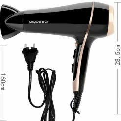 Aigostar Lora 33LNK - Ionische F?hn 2400 Watt|Haardroger Met Diffuser, Zwart, DC -Babyliss Shop 550x627 1
