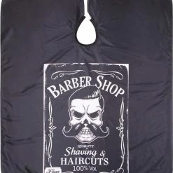 Merkloos Premium Salon Kapmantel - Barber Shop - Waterproof Kappersmantel / Kappersschort Waterproof| Zwart -Babyliss Shop 550x632 3