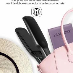 O'dor? Professionele Stijltang - Brede Stijltang Met Digital Display - Warmt Snel Op - Zwart - 15 Temperatuur Instellingen -Babyliss Shop 550x647