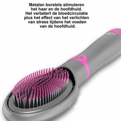 BAESS Föhnborstel Met 5 Opzetstukken - Fohn En Krulborstel - Ronde Borstel - Stijlborstel - Grijs/Roze -Babyliss Shop 550x649 2