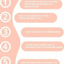 Rock&Rose - Golvenkrultang - Keramische Drievoudige Krultang - Wafeltang - Wave Krultang - Haar Stijlen - 45 W - Wit / Beige -Babyliss Shop 550x657 4