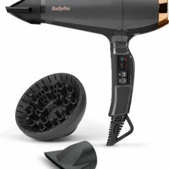 BaByliss Italian Air Pro 2200 6719DE Haardroger - 75mm Blaasmond - 90mm Blaasmond - Diffuser - F?hn