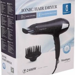 Aigostar Monique 32HIE - Föhn Met Diffuser Krullen/ Haardroger - 2400W - Zwart -Babyliss Shop 550x680 1