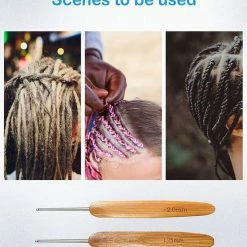 K &C HAIR WORLD Crochet Hook 0.5mm Bamboo -Babyliss Shop 550x687 8