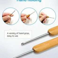 K &C HAIR WORLD Crochet Hook 0.5mm Bamboo -Babyliss Shop 550x687 9