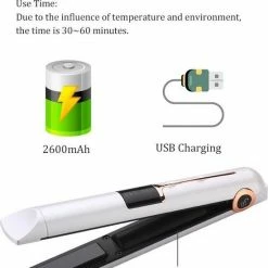 Royaume De La Beaut? Draadloze Powerbank Stijltang | Ros? Goud | Wit | Powerbank | Mini Haarstijler | Portable Straightener | Draagbaar | Reis Travel | Oplader -Babyliss Shop 550x694 2