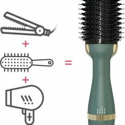 Merkloos Krultang | Fohnborstel | Stijltang | Fohnborstel Roterend | Fohn | Groen | Fohn Borstel