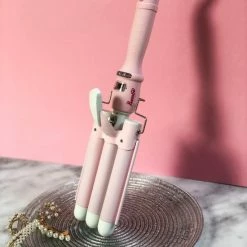 Bomb? Waver - Wafeltang - Golvenkrultang - Beach Waves - 25mm Baby Pink -Babyliss Shop 550x719