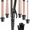 VAIVE 6-in-1 Stijltang & Krultang Met Opzetstukken - Haarkruller - Curling Iron