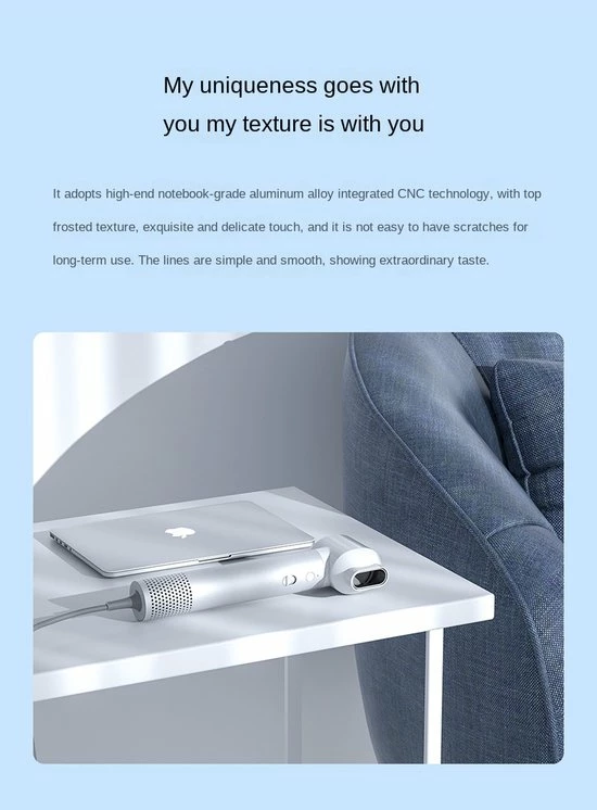 Xiaomi Roidmi Roidmi A100 High Speed Hair Dryer Haar Droger 15 Xiaomi Roidmi Roidmi A100 High Speed Hair Dryer Haar Droger - Afbeelding 15