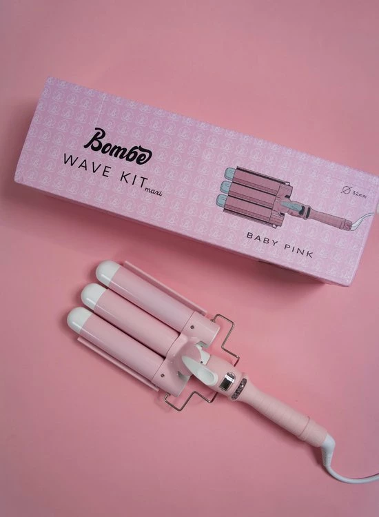 Bombé Waver - Wafeltang - Golvenkrultang - Baby Pink 32mm 8 Bombé Waver - Wafeltang - Golvenkrultang - Baby Pink 32mm - Afbeelding 8
