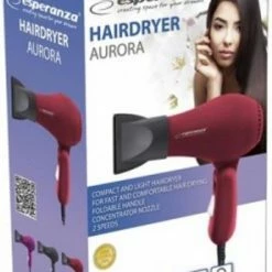 Esperanza Aurora - Föhn - Reisformaat - Rood -Babyliss Shop 550x786