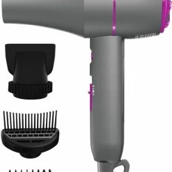 Nuvance - F?hn Met Diffuser - 4 Standen - Ionische Haardroger - Haarf?hn Voor Krullen - Reisf?hn - Grijs - Black Friday 2022