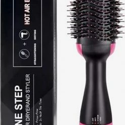 ONE STEP OneStep 3-in-1 Magic Brush - F?hnborstel - Haardroger - Zwart & Roze